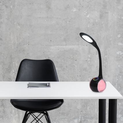 LED RGBW Dimbar touch bordslampa COSMOS LED/6,5W/230V svart