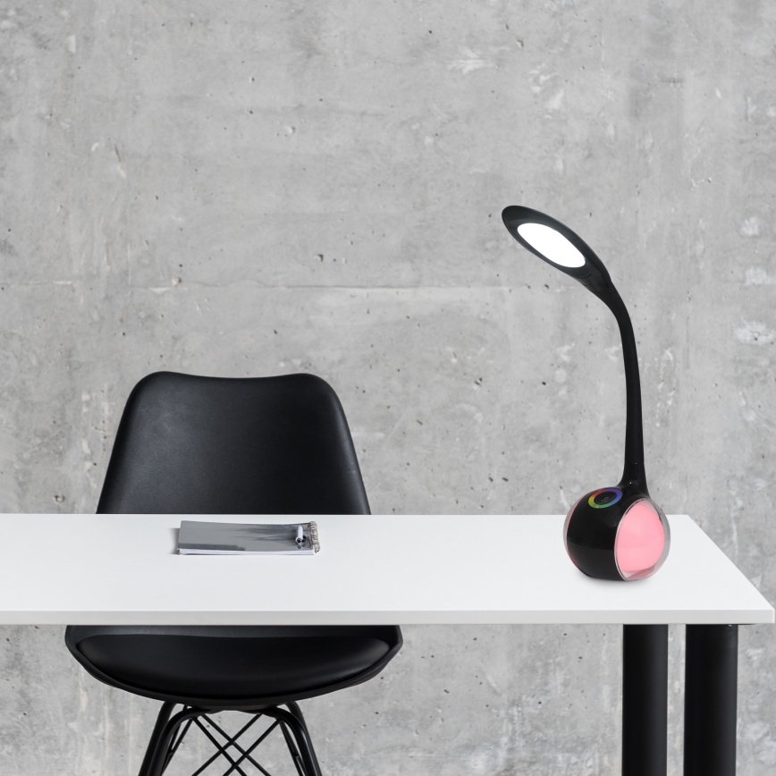 LED RGBW Dimbar touch bordslampa COSMOS LED/6,5W/230V svart