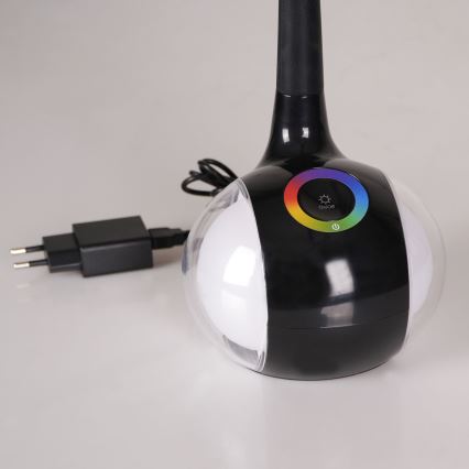 LED RGBW Dimbar touch bordslampa COSMOS LED/6,5W/230V svart