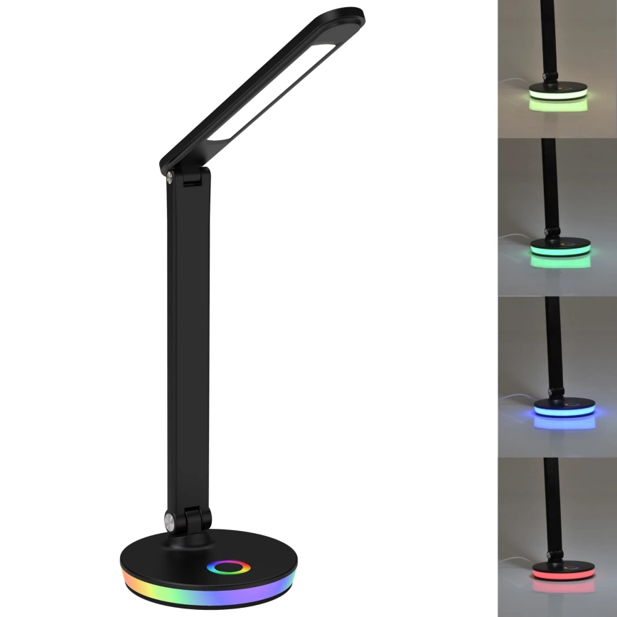 LED RGBW Dimbar touch bordslampa NEPTUN LED/7W/230V svart