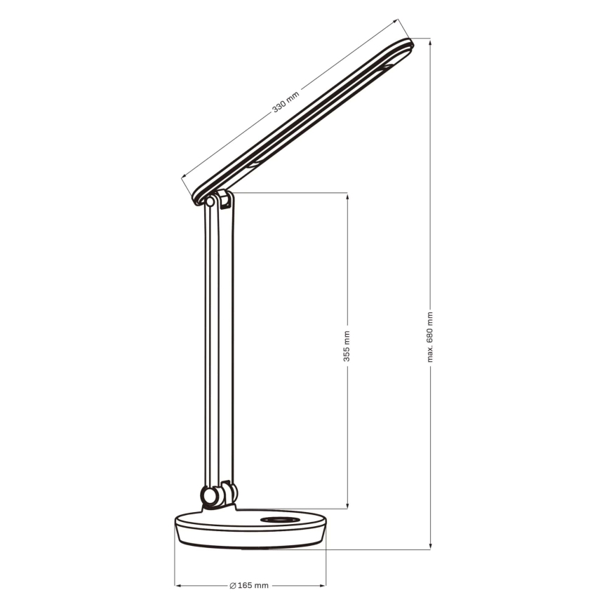 LED RGBW Dimbar touch bordslampa NEPTUN LED/7W/230V svart