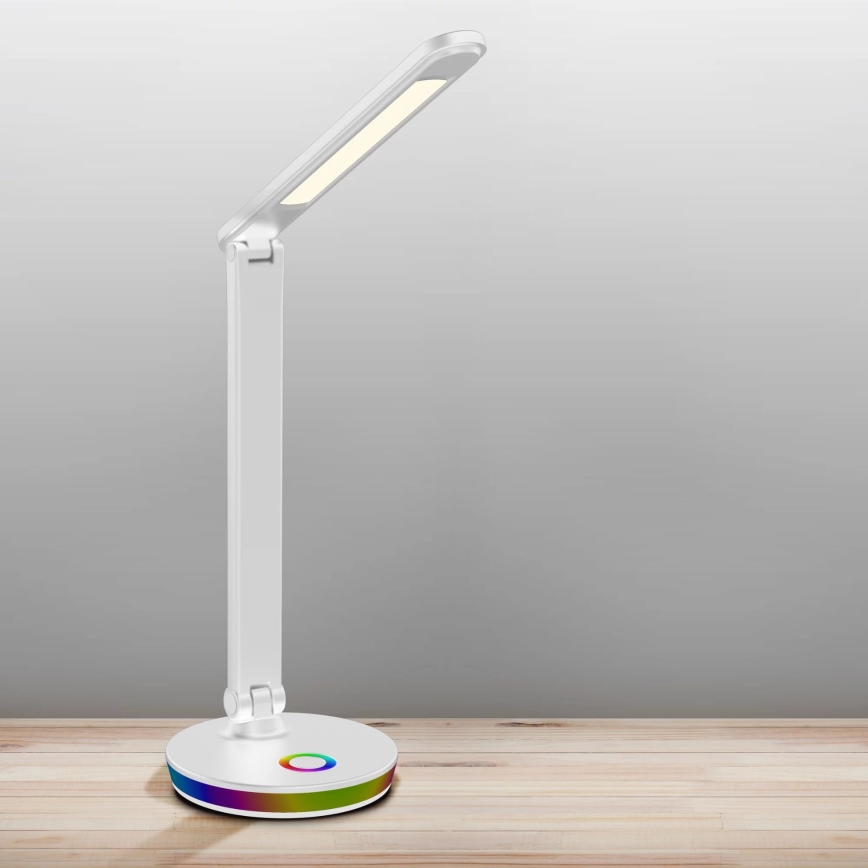 LED RGBW Dimbar touch bordslampa NEPTUN LED/7W/230V vit