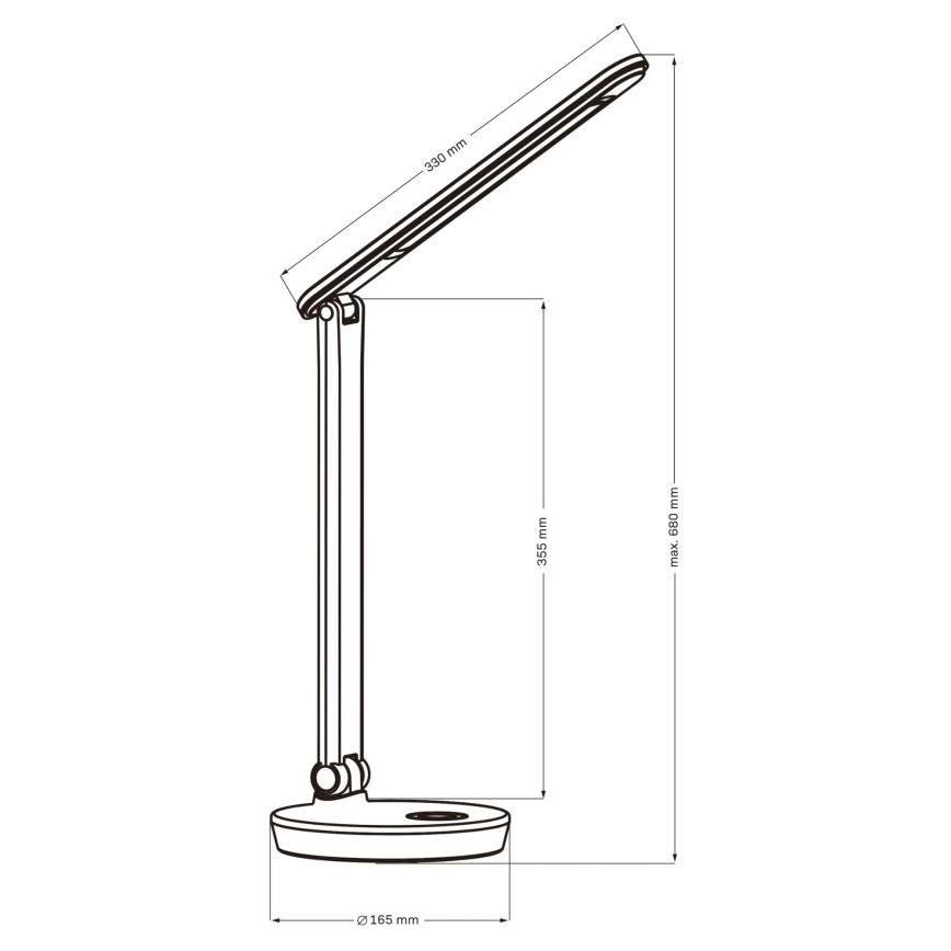 LED RGBW Dimbar touch bordslampa NEPTUN LED/7W/230V vit