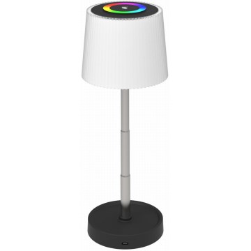 LED RGBW dimbar utomhusbordslampa LED/2W/5V IP44 1200 mAh grå