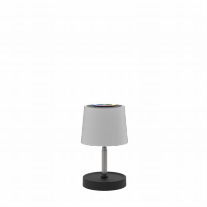 LED RGBW dimbar utomhusbordslampa LED/2W/5V IP44 1200 mAh grå