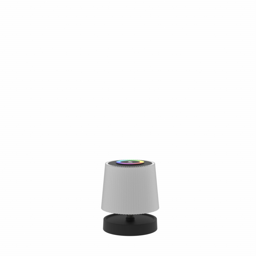 LED RGBW dimbar utomhusbordslampa LED/2W/5V IP44 1200 mAh grå