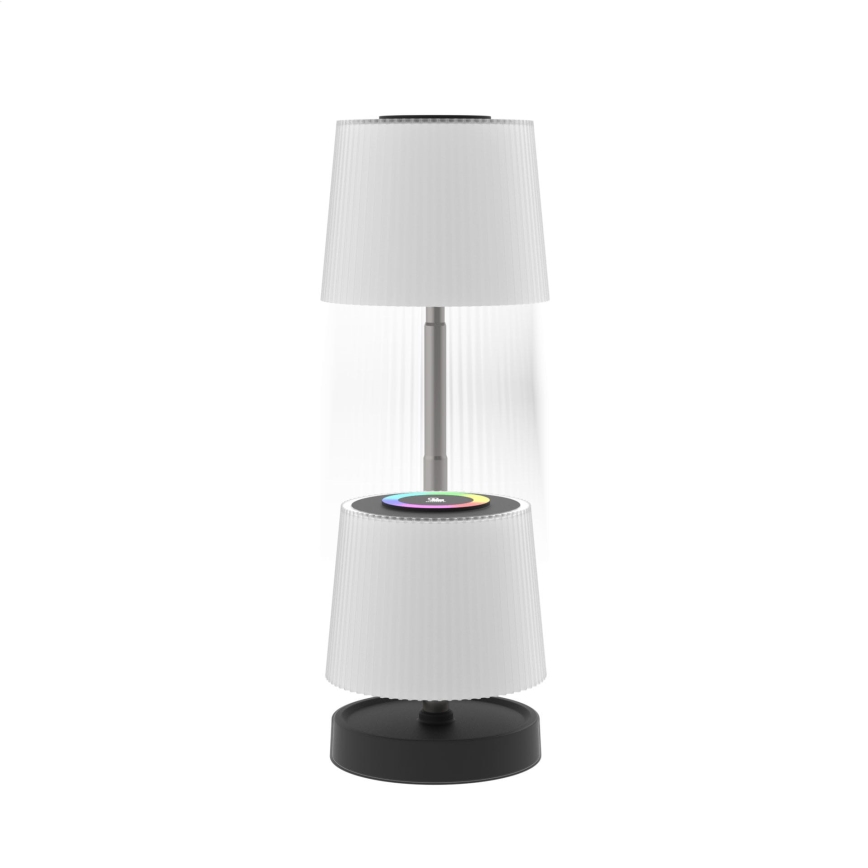 LED RGBW dimbar utomhusbordslampa LED/2W/5V IP44 1200 mAh grå