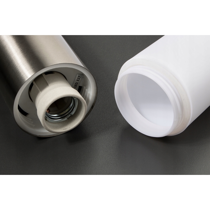 LED RGBW dimmbar utomhuslampa LIVIA 1xE27/6,5W/230V 2700-6500K Wi-Fi 45 cm IP44 silver