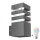 LED RGBW dimbar utomhusvägglampa TEKSAS 1xE27/12W/230V 2700-6500K Wi-Fi IP44 antracit