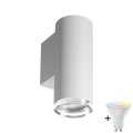 LED RGBW dimmbar badrumsvägglampa TURYN 1xGU10/6,5W/230V 2700-6500K Wi-Fi IP44 vit