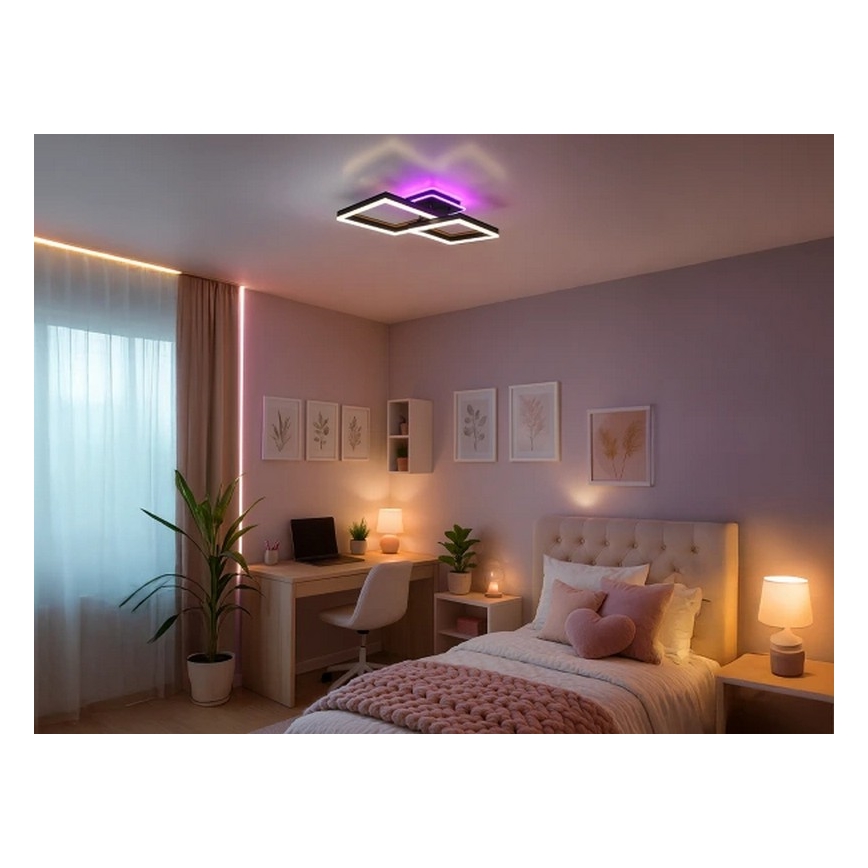 LED RGBW Dimmbar taklampa LED/75W/230V 3000-6500K + fjärrkontroll