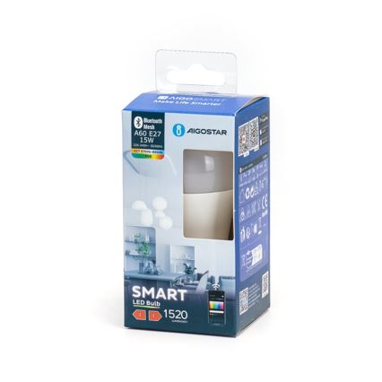 LED RGBW dimbar lampa MESH Smart A60 E27/15W/230V 2700-6500K - Aigostar
