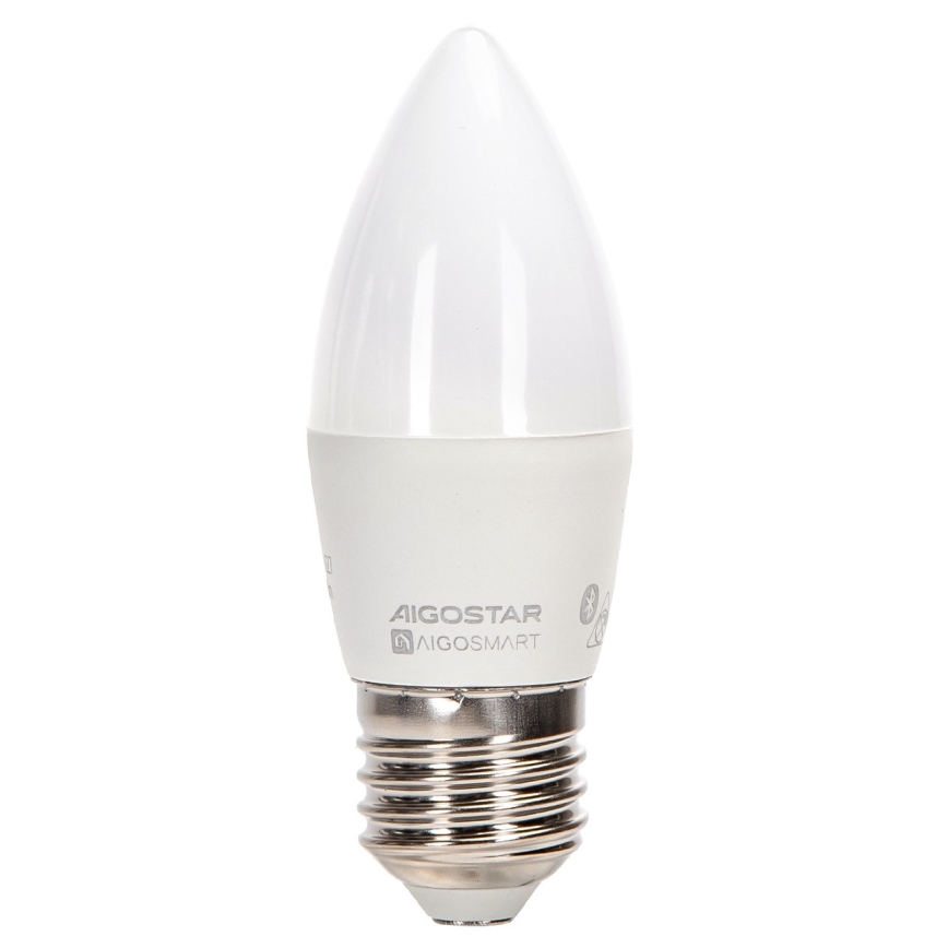 LED RGBW dimbar lampa C37 E27/4,9W/230V 2700-6500K - Aigostar
