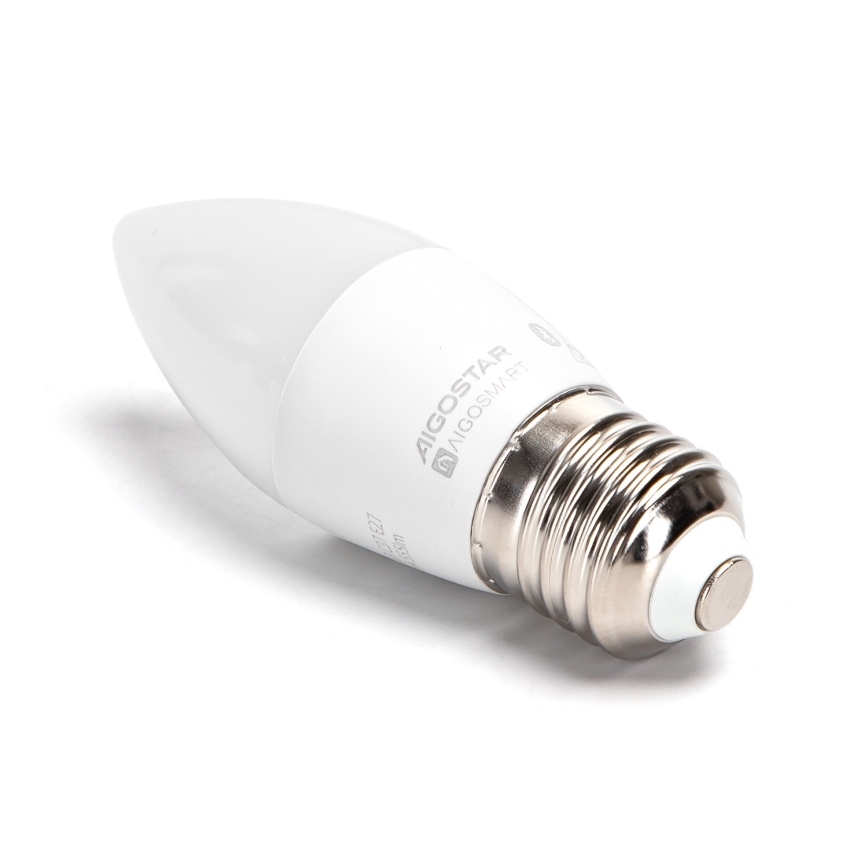 LED RGBW dimbar lampa C37 E27/4,9W/230V 2700-6500K - Aigostar
