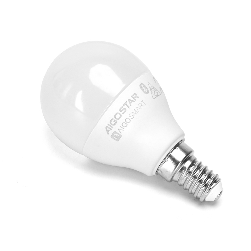 LED RGBW dimbar lampa G45 E14/4,9W/230V 2700-6500K - Aigostar