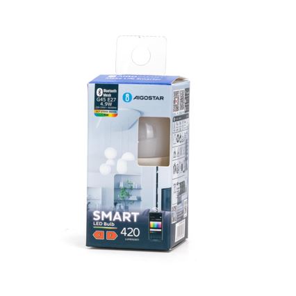 LED RGBW dimbar lampa MESH Smart G45 E27/4,9W/230V 2700-6500K - Aigostar