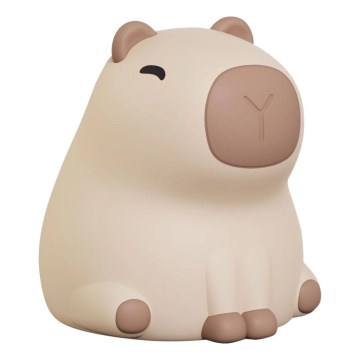 LED RGBW Ljusreglerad barns beröring lampa LED/1W/5V USB 1200 mAh capybara