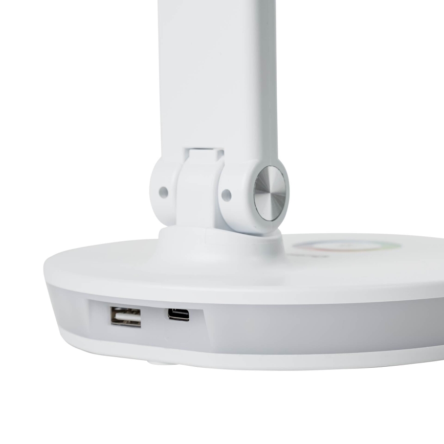 LED RGBW Ljusreglerad bordslampa med strömbanksfunktion LED/12W/5V 2800-6000K vit