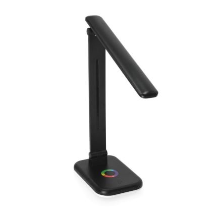 LED RGBW Ljusreglerad bordslampa NOBLITE LED/7W/5V 3000/4000/6500K svart
