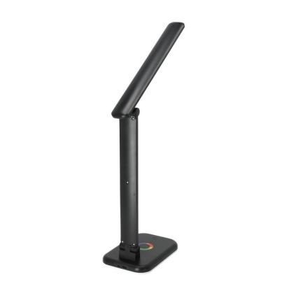 LED RGBW Ljusreglerad bordslampa NOBLITE LED/7W/5V 3000/4000/6500K svart