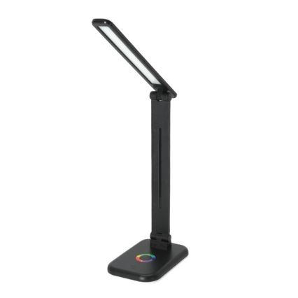 LED RGBW Ljusreglerad bordslampa NOBLITE LED/7W/5V 3000/4000/6500K svart