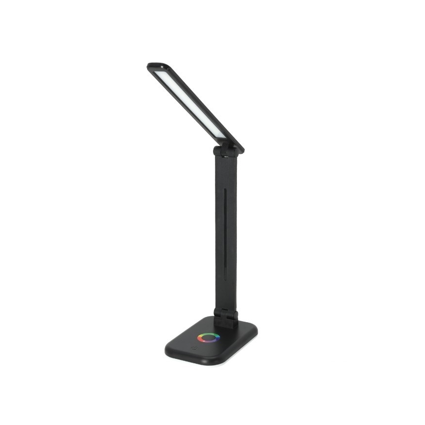 LED RGBW Ljusreglerad bordslampa NOBLITE LED/7W/5V 3000/4000/6500K svart