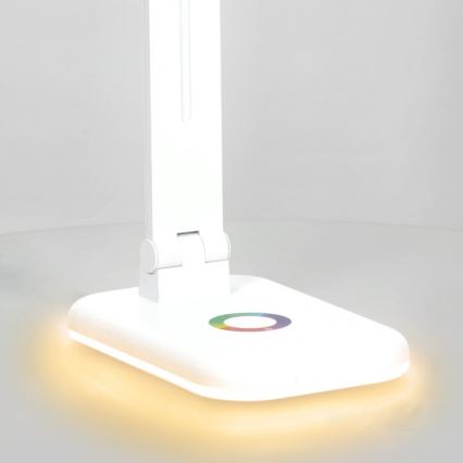 LED RGBW Ljusreglerad bordslampa NOBLITE LED/7W/5V 3000/4000/6500K vit