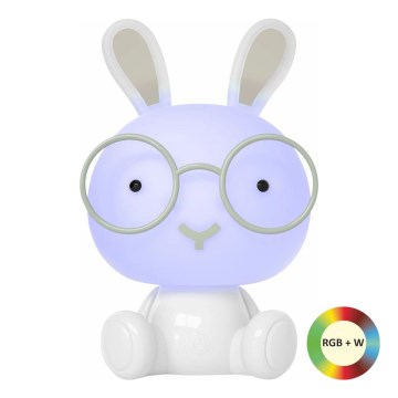 LED RGBW Ljusreglerad children's natt liten lampa LED/2,5W/230V kanin vit
