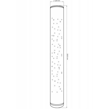 LED RGBW Ljusreglerad golvlampa STELLA LED/12W/230V + fjärrkontroll