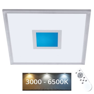 LED RGBW Ljusreglerad panel LED/24W/230V 3000-6500K + fjärrkontroll