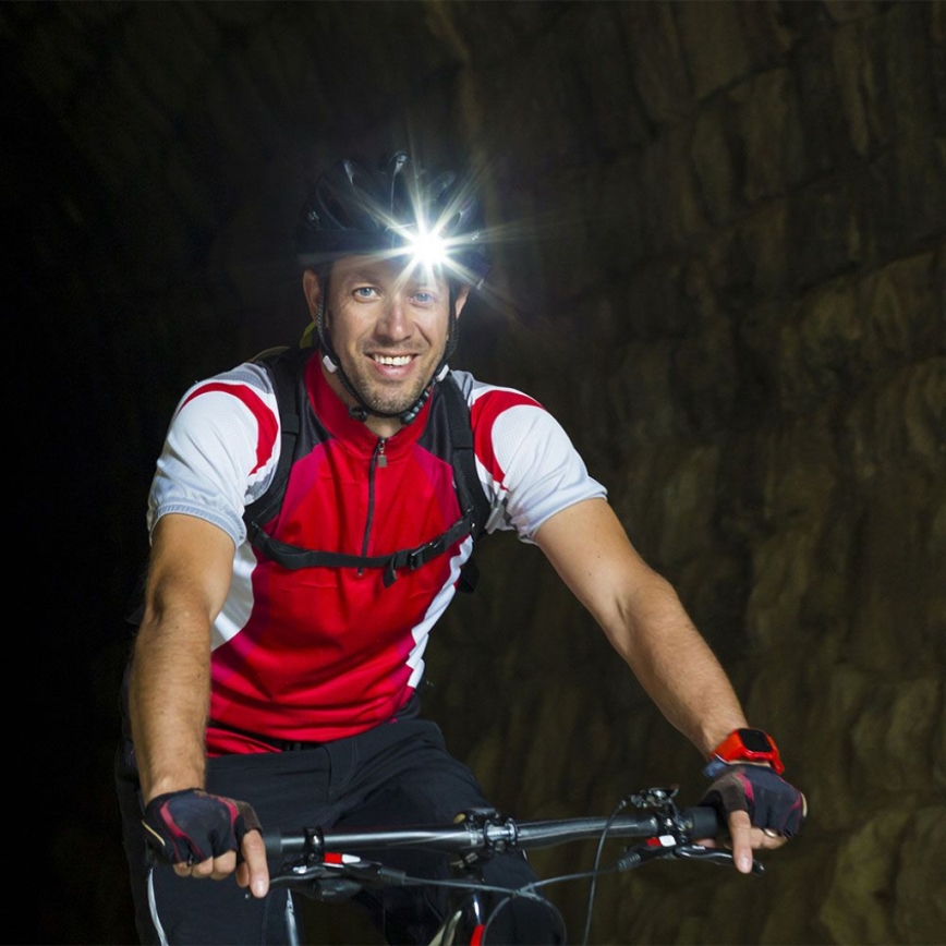 LED RGBW Ljusreglerad rechargeable headlamp USB LED/3W/5V IP43 190 lm 24 h