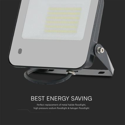 LED RGBW Ljusreglerad strålkastare LED/50W/230V IP65 grå + fjärrkontroll