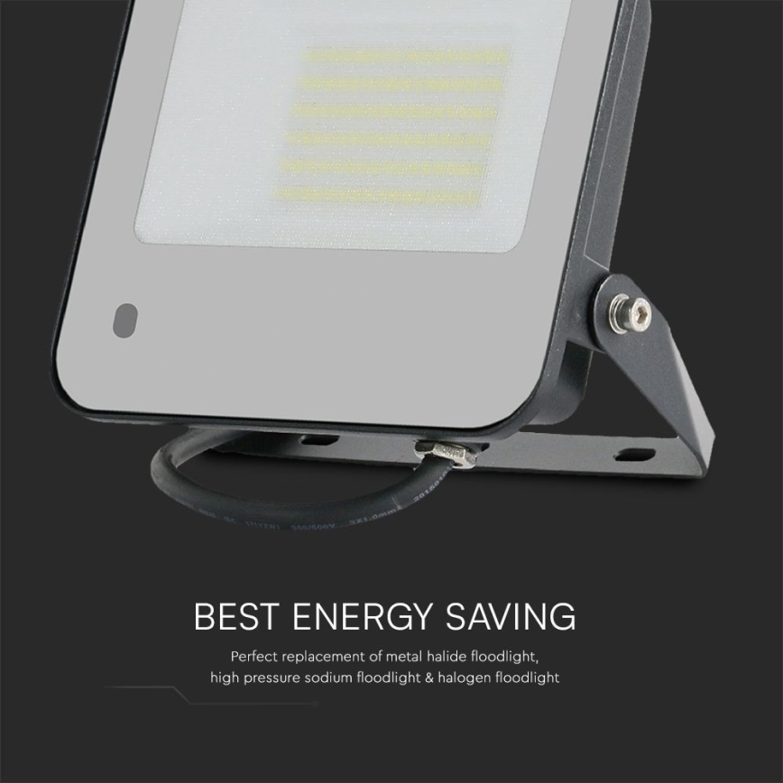 LED RGBW Ljusreglerad strålkastare LED/50W/230V IP65 grå + fjärrkontroll