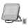 LED RGBW Ljusreglerad strålkastare LED/50W/230V IP65 grå + fjärrkontroll
