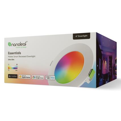 Nanoleaf - LED RGBW Ljusreglerad upphängd taklampa ESSENTIALS LED/6W/230V 2700-6500K CRI 90 Wi-Fi