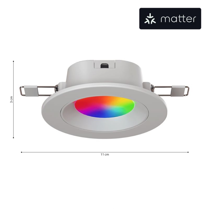 Nanoleaf - LED RGBW Ljusreglerad upphängd taklampa ESSENTIALS LED/6W/230V 2700-6500K CRI 90 Wi-Fi