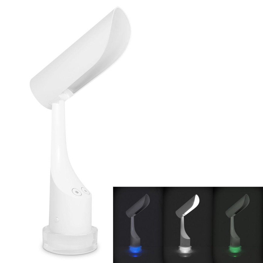 LED RGBW Ljusreglerad uppladdningsbar bordslampa LED/5W/5V 2000 mAh 3000/6000K vit