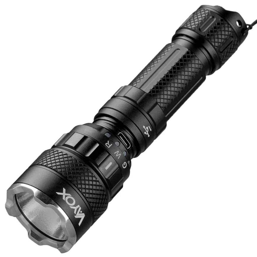 LED RGBW Ljusreglerad uppladdningsbar ficklampa LED/15W/5V IP66 1500 glansig 2000 mAh