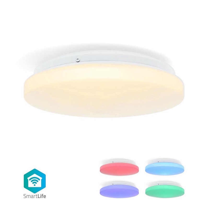 LED RGBW Ljusreglerad vägglampa för badrum SmartLife LED/18W/230V 2700-6500K IP44 Wi-Fi Tuya