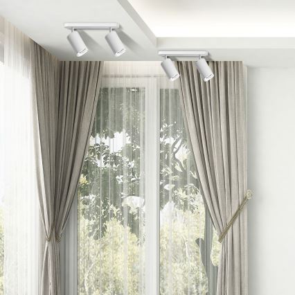 LED RGBW Регульоване світло для ванної TURYN 2xGU10/6,5W/230V 2700-6500K Wi-Fi IP44 біле