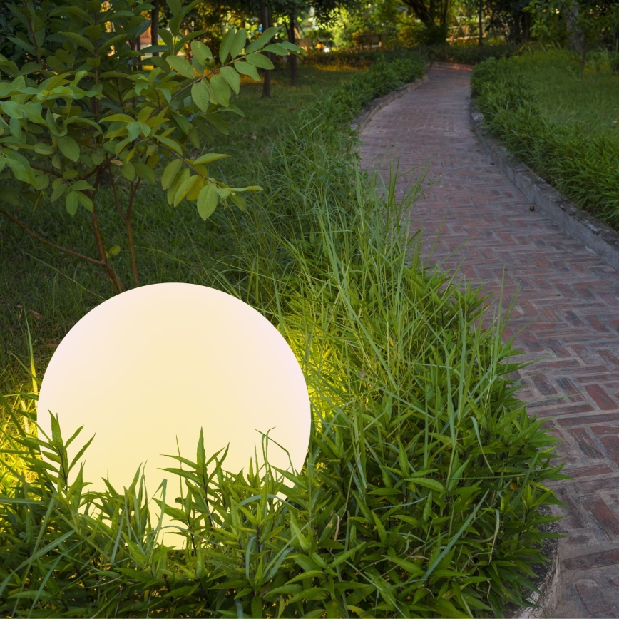LED RGBW Solcellslampa BALL LED/1,2V diameter 40 cm IP65 + fjärrkontroll