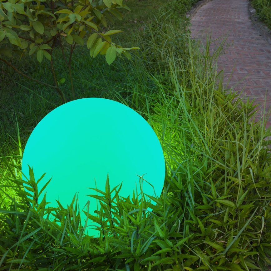 LED RGBW Solcellslampa BALL LED/1,2V diameter 40 cm IP65 + fjärrkontroll