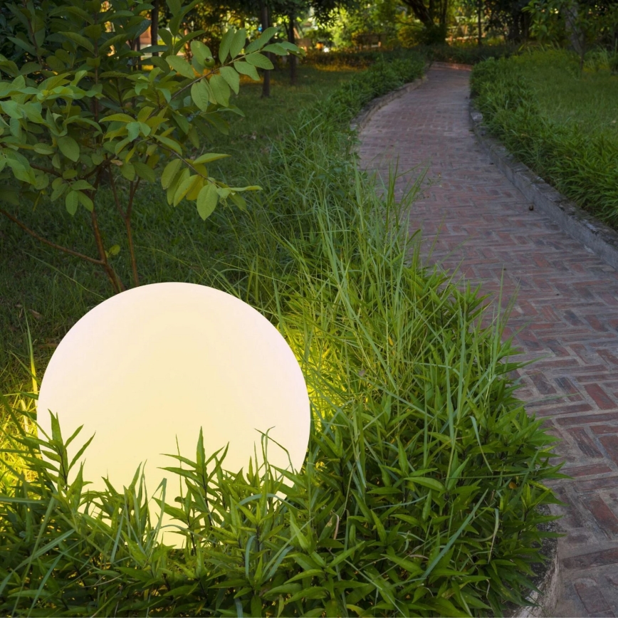 LED RGBW Solcellslampa BALL LED/3,7V 1500 mAh diameter 50 cm IP65 + fjärrkontroll