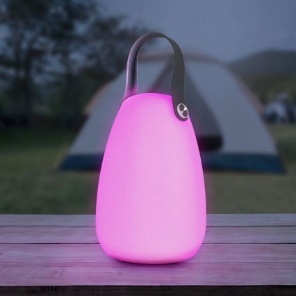 LED RGBW Solcellslampa CANARIA LED/2W/1,2V 400 mAh IP44 vit