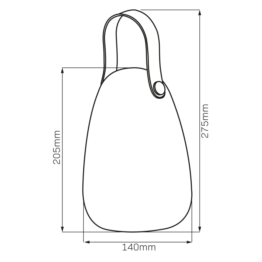 LED RGBW Solcellslampa CANARIA LED/2W/1,2V 400 mAh IP44 vit
