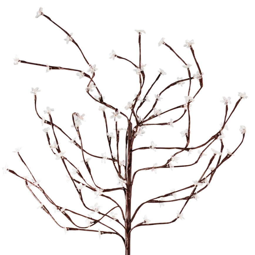 LED RGBW Solcellslampa TREE LED/0,1W/1,2V 600 mAh IP44 brun
