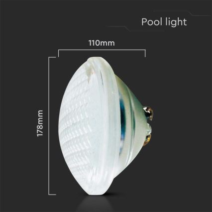 LED Simbassäng glödlampa LED/35W/12V IP68 6500K
