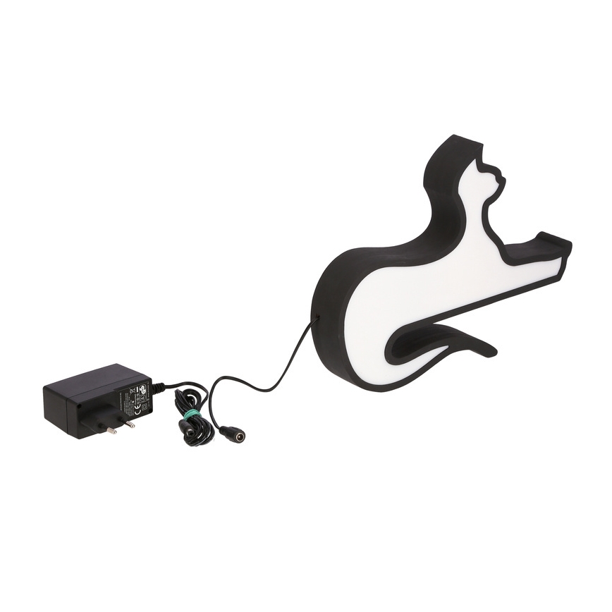 LED Skrivbordslampa för barn CAT LED/13W/230V svart
