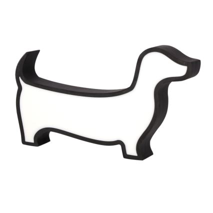 LED Skrivbordslampa för barn DOG LED/12W/230V svart