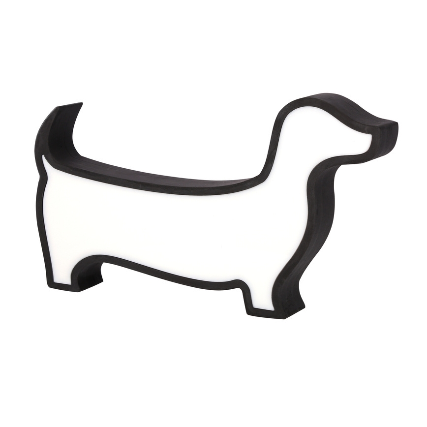 LED Skrivbordslampa för barn DOG LED/12W/230V svart